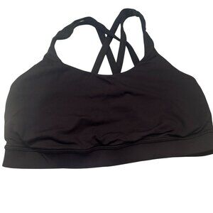 Lululemon Energy Bra Wrap Womens Strappy Cross Back Athletic Sports Size 6